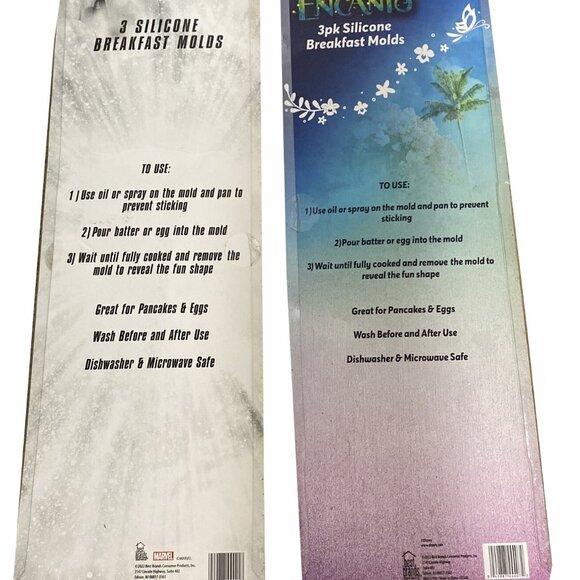 Disney Encanto & Wakanda Forever Silicone Pancake Mold BUNDLE NWT - Picture 5 of 6